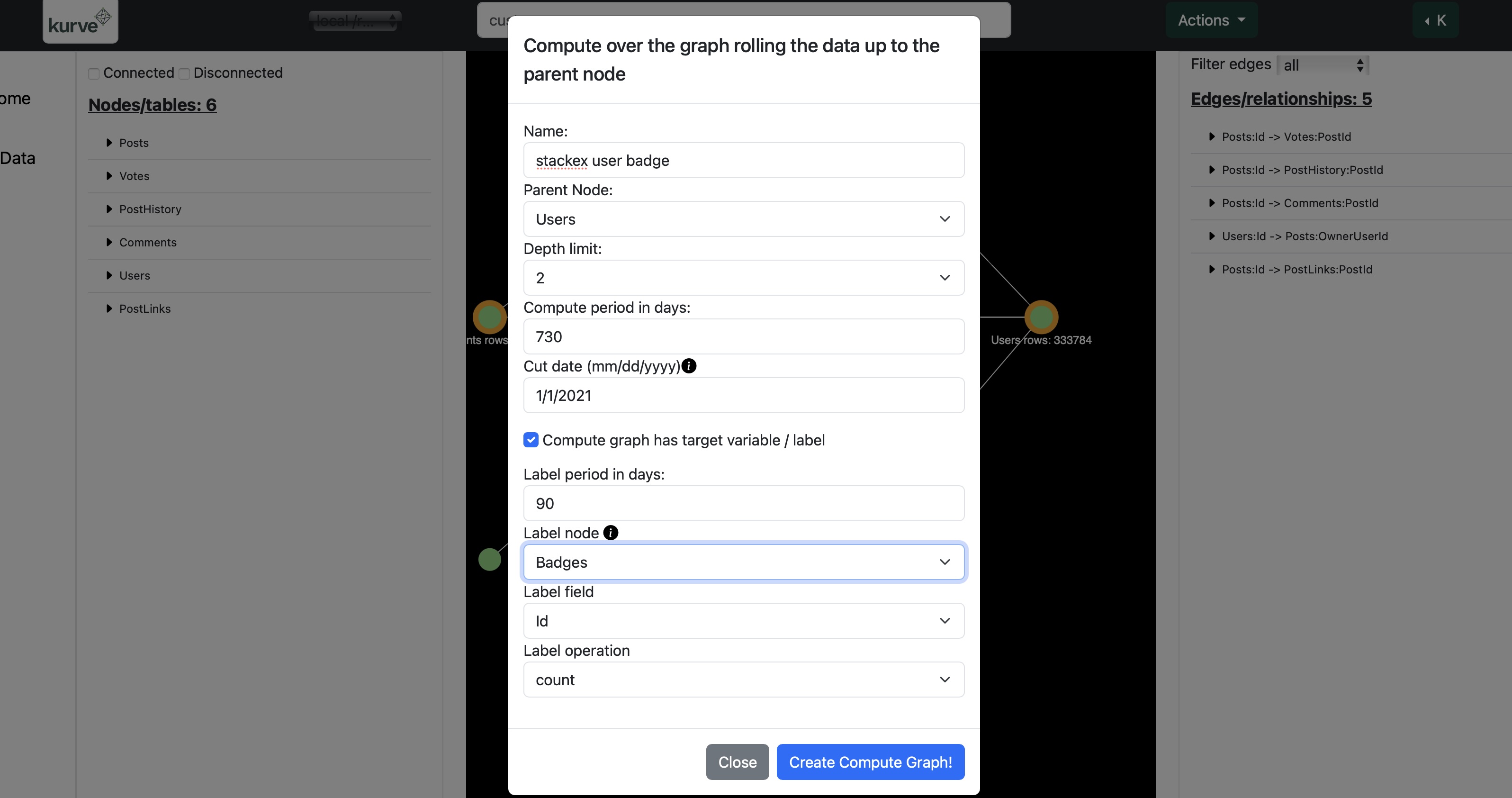 Snowflake Graph Code Snowflake native app - Kurve docs